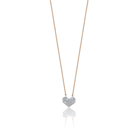 Pırlanta Kalp Kolye 0,12 Ct