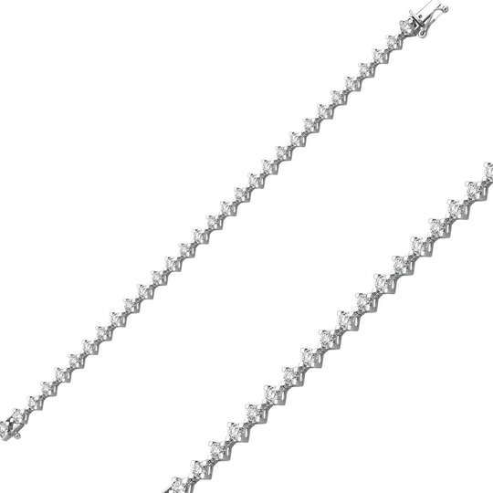 Pırlanta Suyolu Bileklik 3,11 Ct