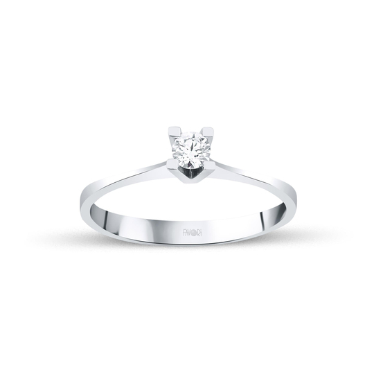 Pırlanta Tektaş Yüzük 0.10 Ct