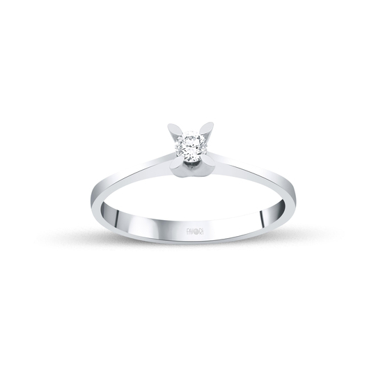 Pırlanta Tektaş Yüzük 0.11 Ct