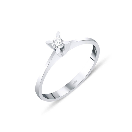 Pırlanta Tektaş Yüzük 0.12 Ct