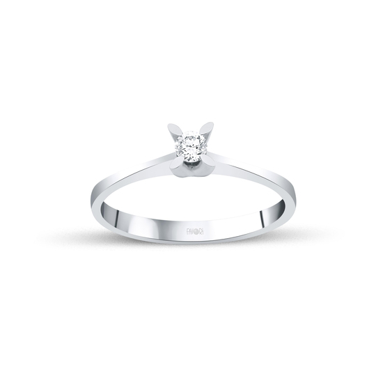 Pırlanta Tektaş Yüzük 0.12 Ct