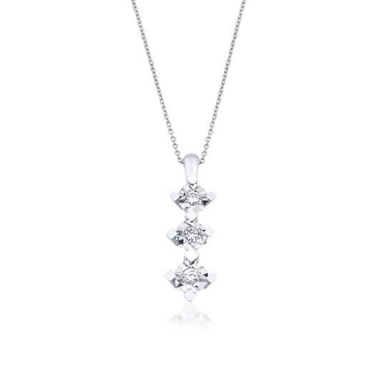 Pırlanta Tria Kolye 0,09 Ct