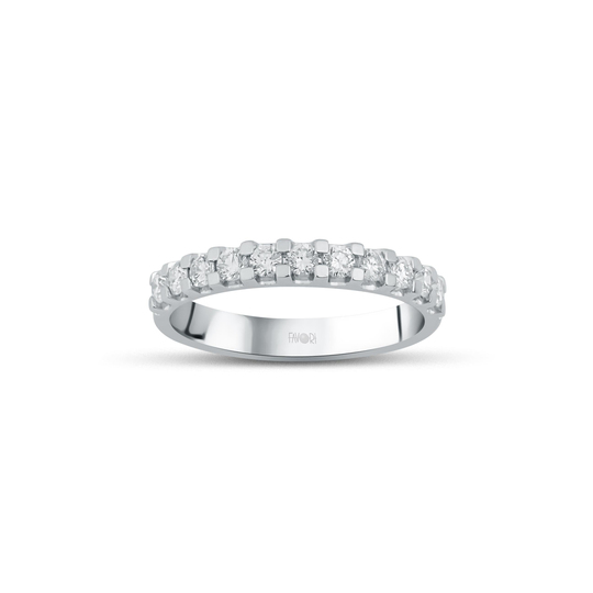 Pırlanta Yarımtur Yüzük 0.45 Ct