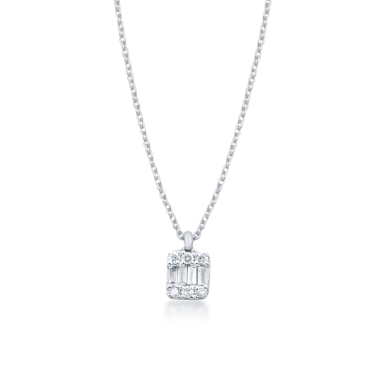 Baget Pırlanta Kolye 0,16 Ct