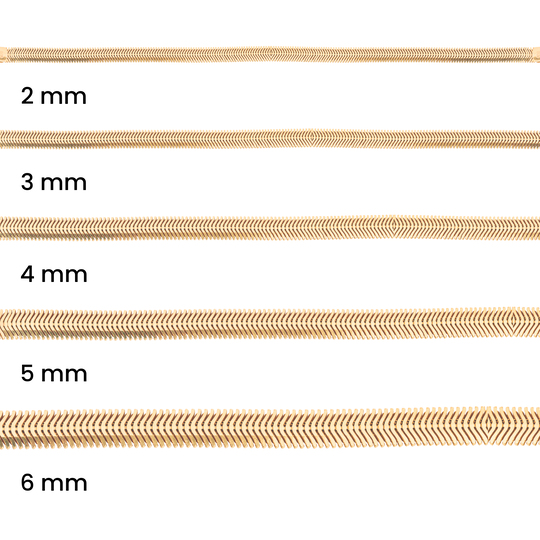 Balıksırtı Modeli 14 Ayar Altın Bileklik 3Mm