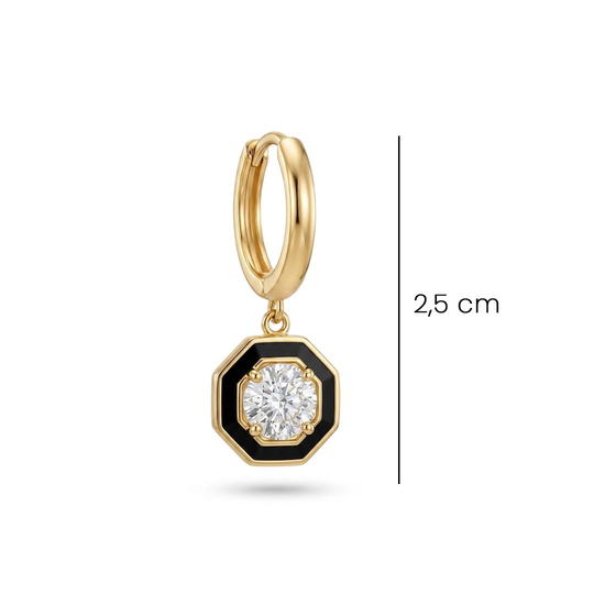 Çağla Model 14 Ayar Altın Küpe
