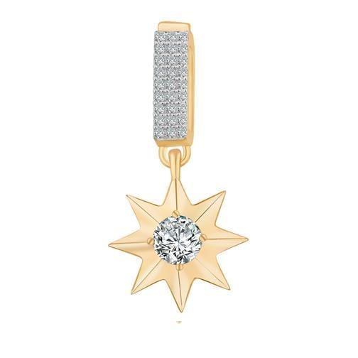 Ema 14 Ayar Altın Çiçek Sallantılı 9Mm Bileklik Charm