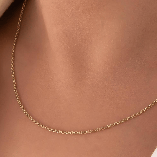 Doç Model Zincir 14 Ayar 1 Mm Altın