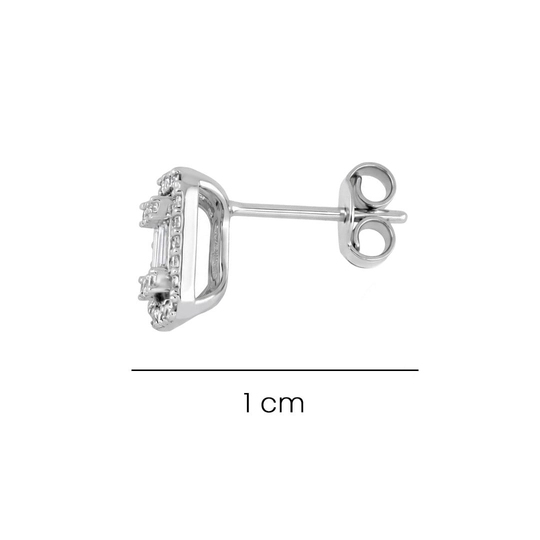 Altın Taşlı Küpe 1 Cm