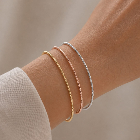 Dorikalı Minimal 14 Ayar Altın Bileklik