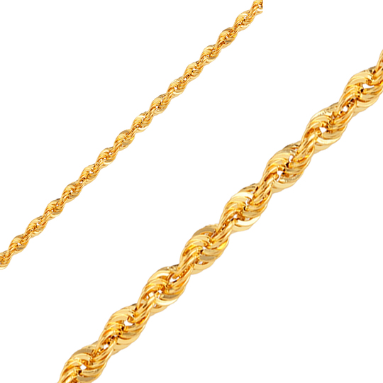 Halat Bileklik 4 mm 14 Ayar Altın