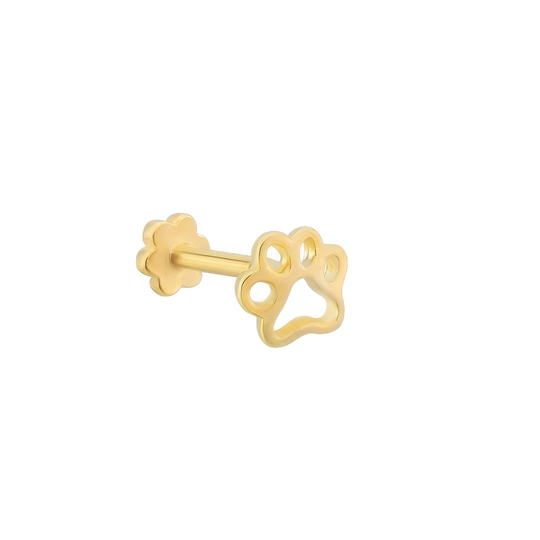 Piercing Kedi Patisi 14 Ayar Altın