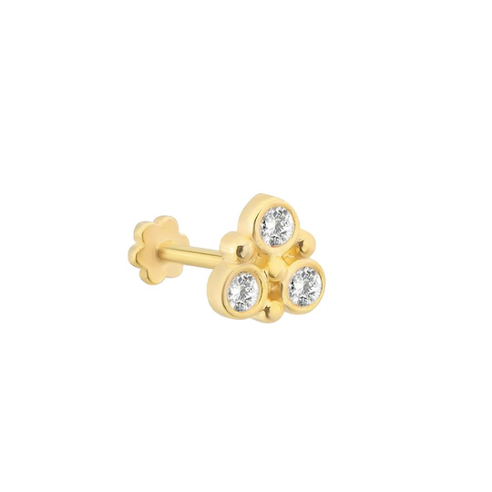 Piercing Üçgen Model 14 Ayar Altın