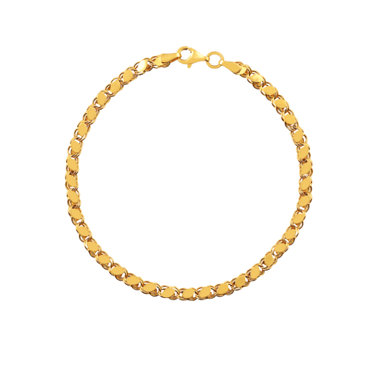 Pullu Bileklik 4 mm 14 Ayar Altın