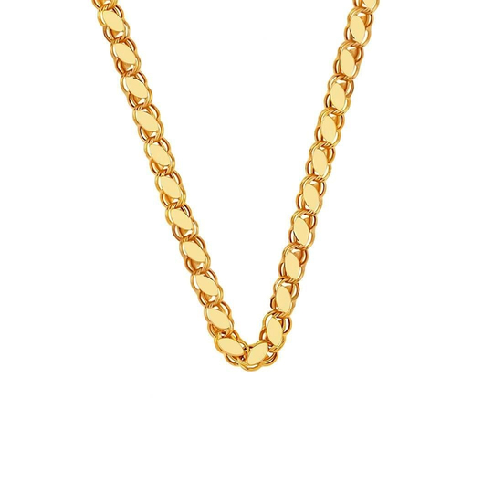 Pullu Zincir 4Mm 14 Ayar Altın