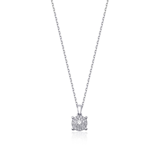 Tektaş Pırlanta Kolye 0,09 Ct