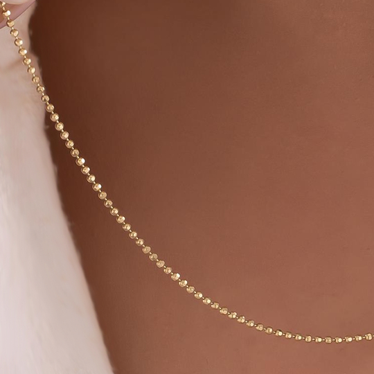 Tırnak Makası Zincir 14 Ayar Altın 1,5 Mm