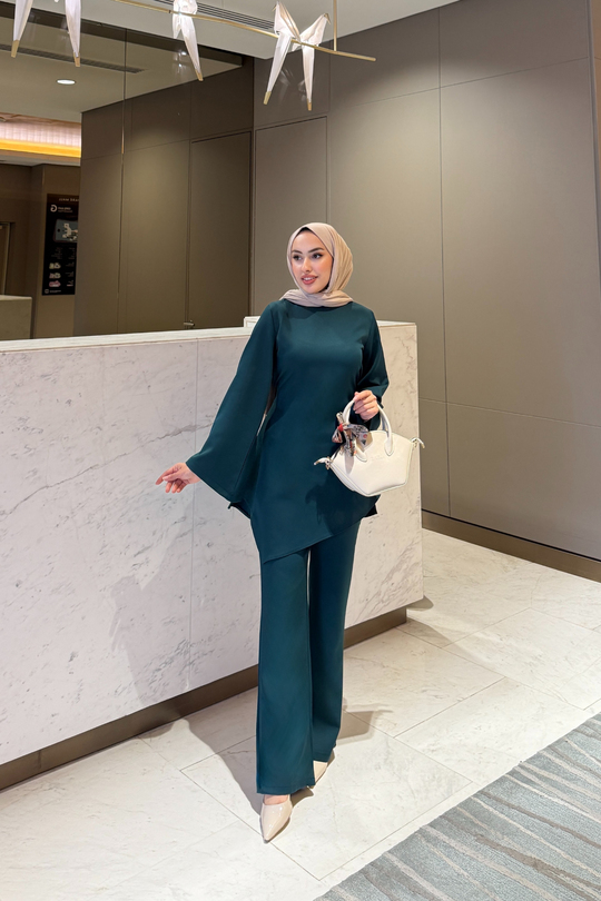 Helin Tesettür Takım Yeşil