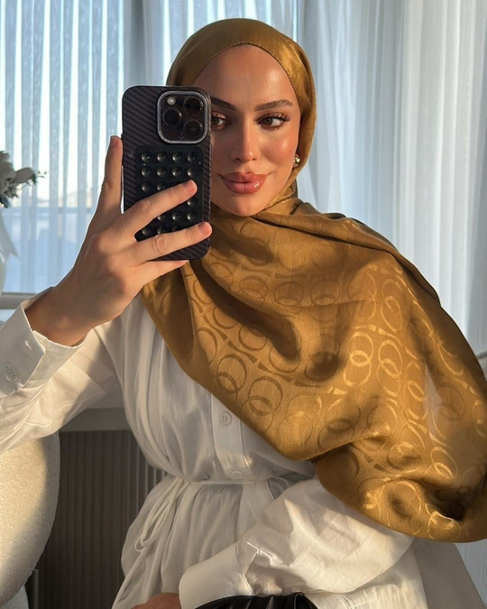 Bal Köpüğü Imannoor Ester Desen Pamuk Jakar Şal