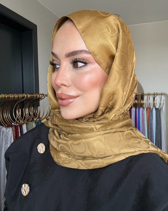 Bal Köpüğü Imannoor Küçük Dama Desen Pamuk Jakar Şal