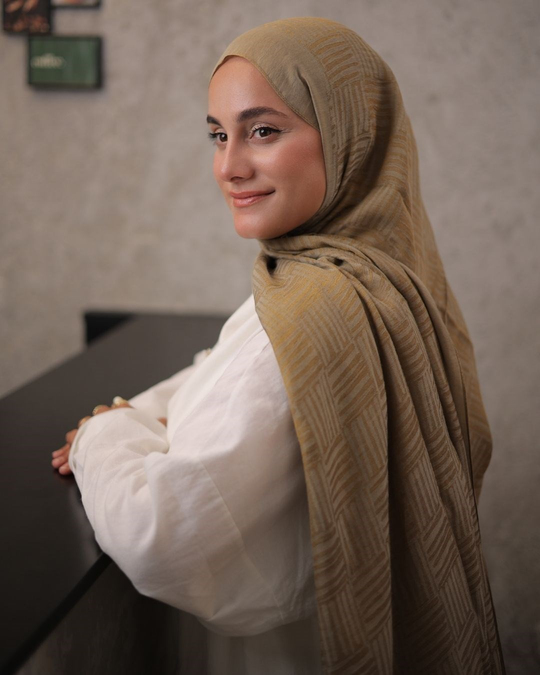 Bal Köpüğü Imannoor Ritim Desen Pamuk Jakar Şal
