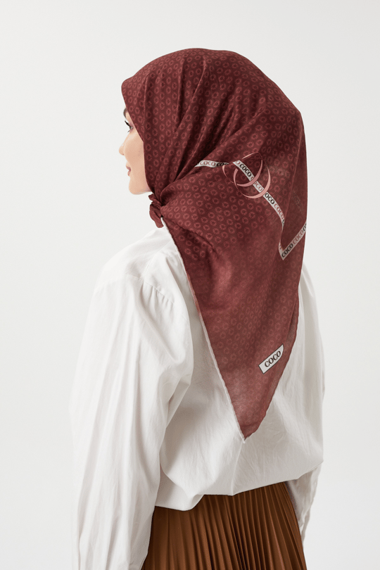 Bordo - Morocco Pamuk Eşarp