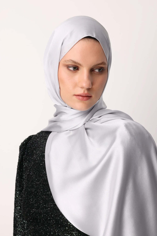 Açık Gri Diamond Aura Şal