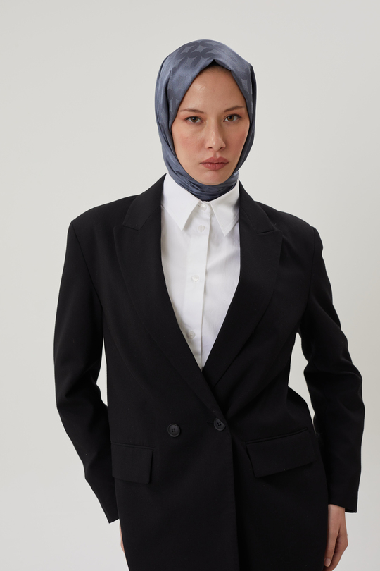 Füme Rise Desen Jakar Şal
