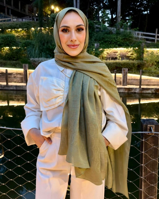 Haki Imannoor Aura Desen Pamuk Jakar Şal
