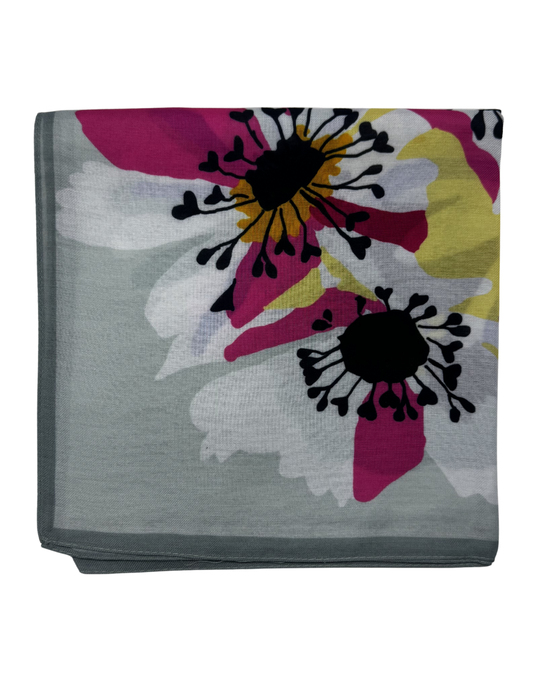 Küf & Pastel Yeşil - Garden Pamuk Eşarp