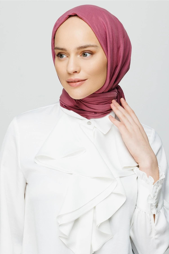 Gül Kurusu Pamuk Kraş Şal
