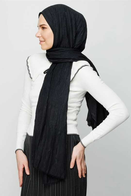 Siyah Bambu Şal