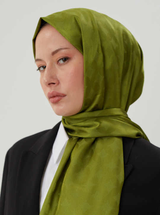 Yosun Rise Desen Jakar Şal