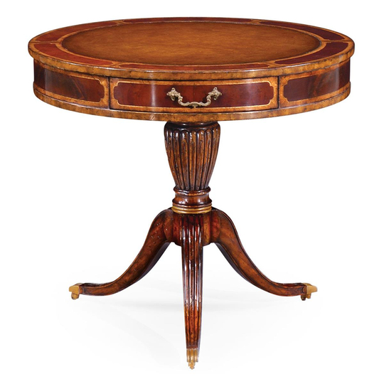 Jonathan Charles Buckingham Antique Mahogany 80 cm Yuvarlak Masa