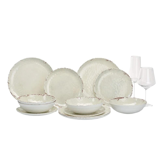 Flamefield Rustic Pearl 12 Parça Yemek Takımı