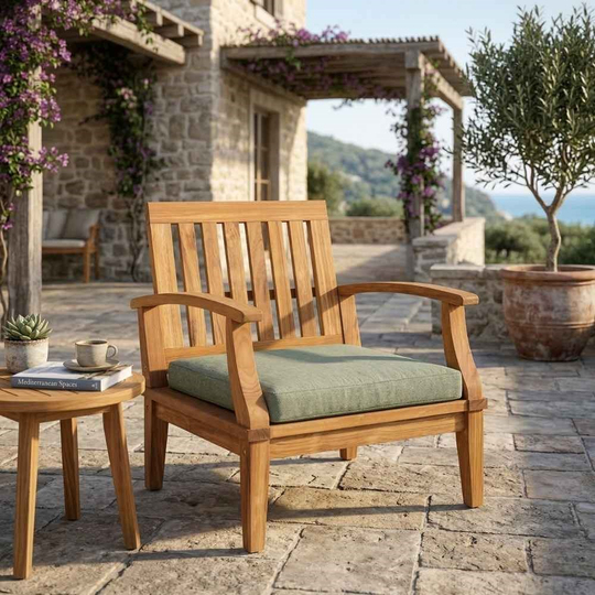 Kayu Teak Lounge Yağlı Teak Koltuk