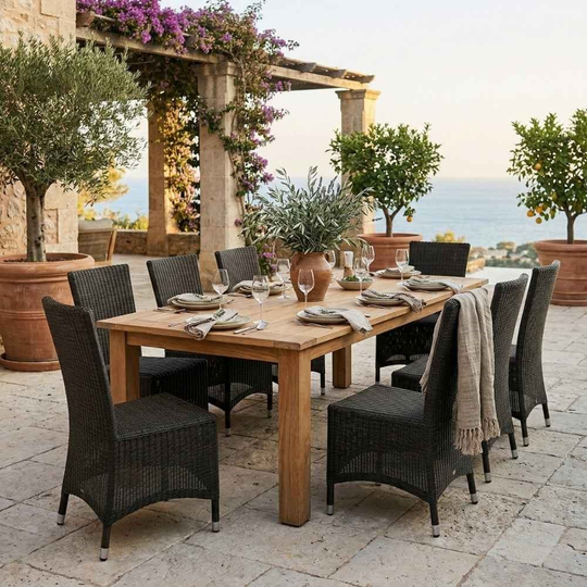 Square Teak Dining Table