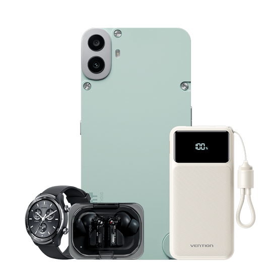 CMF BY NOTHING PHONE 1 8+128 GB Alana Mibro Watch A3, Nothing Ear (A) ve Vention 10000 mAh Power Bank Hediye!