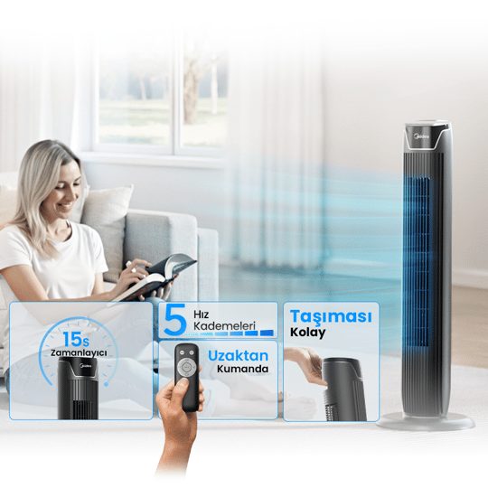 Midea Kule Tipi Vantilatör
