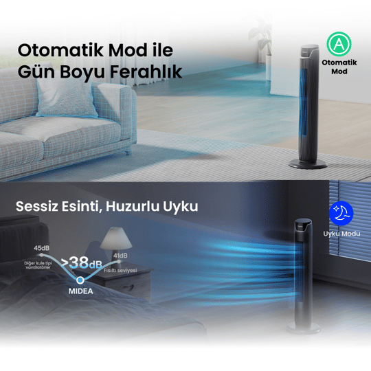 Midea Kule Tipi Vantilatör