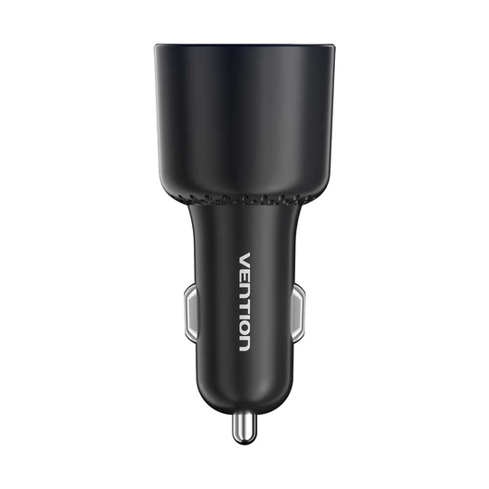 Vention 100W 3 Portlu Yüksek Hızlı Araç Sarj Adaptörü FFQ Siyah