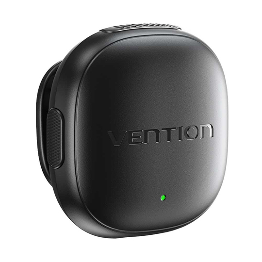 Vention 2.4 GHz Kablosuz İkili Yaka Mikrofonu NCD Siyah