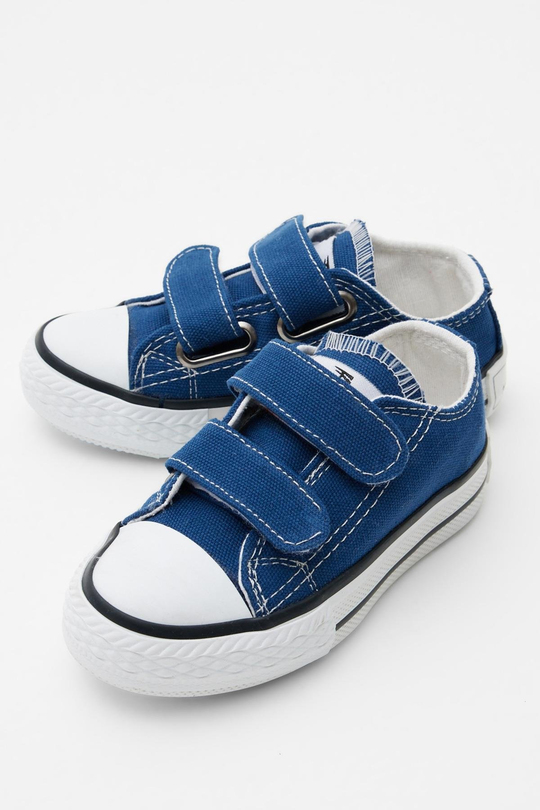 Çocuk Unisex Kot Mavi Rahat Kalıp Cırtlı Sneaker