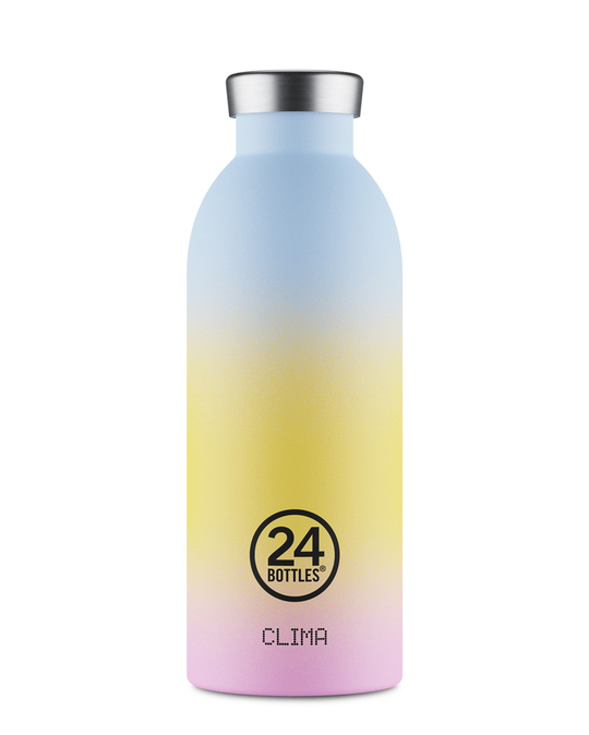 24Bottles Clima Bottle Aurora Paslanmaz Çelik Termos 500 ml Sarı - Mavi - Pembe