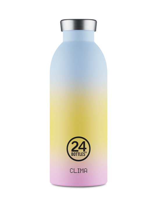 24Bottles Clima Bottle Aurora Paslanmaz Çelik Termos 500 ml Sarı - Mavi - Pembe
