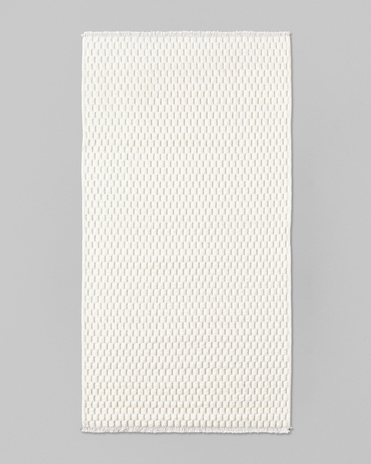 Ales Dokuma Yolluk Kilim 80x150 cm Beyaz