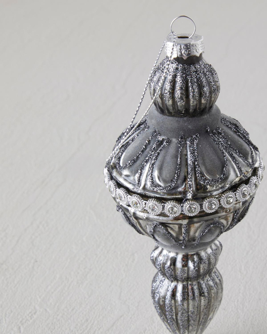 Bega Yılbaşı Ağacı Süsü 6x6x13 cm Gri