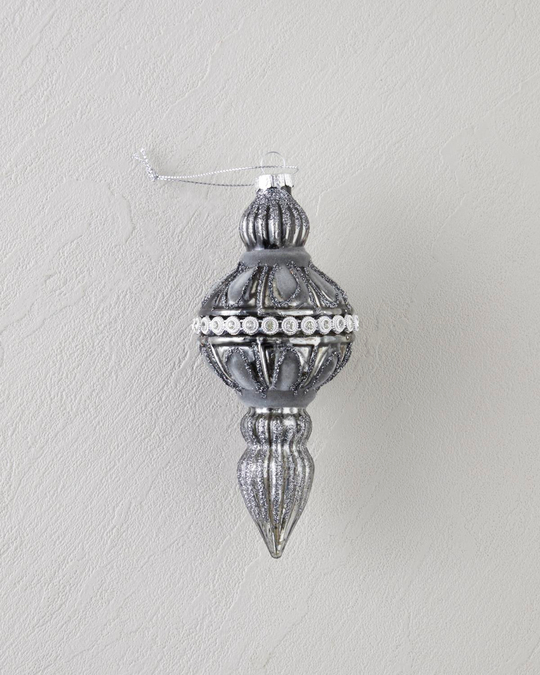 Bega Yılbaşı Ağacı Süsü 6x6x13 cm Gri