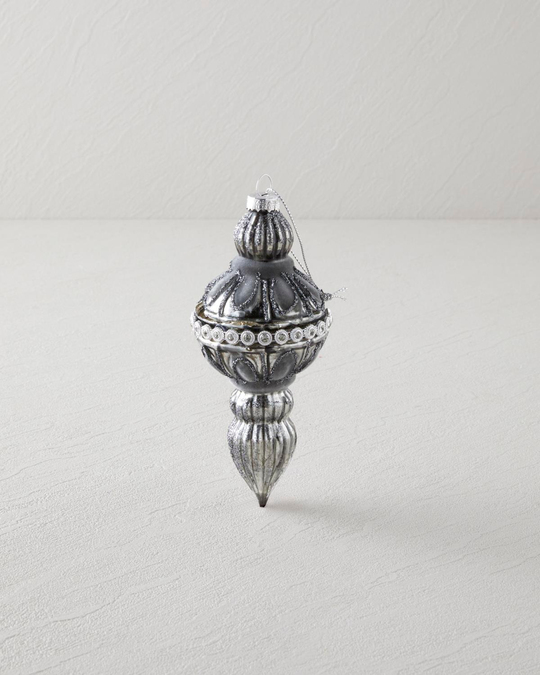 Bega Yılbaşı Ağacı Süsü 6x6x13 cm Gri